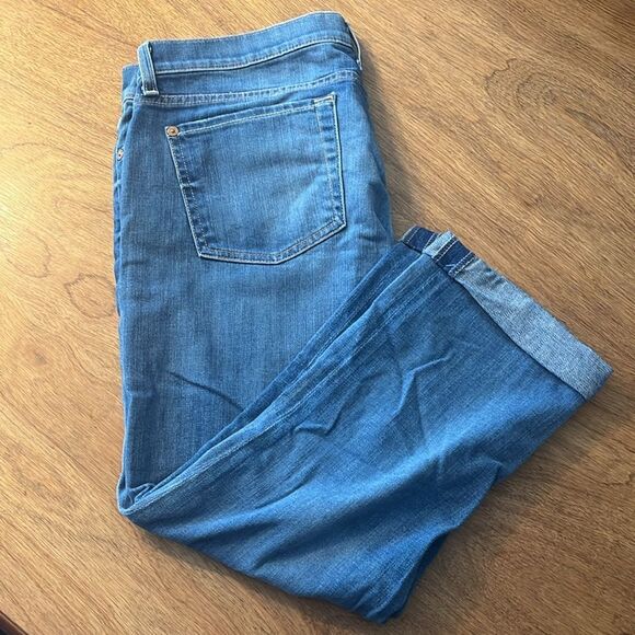 7 For All Mankind Skinny Crop & Roll Jeans - Picture 4 of 6